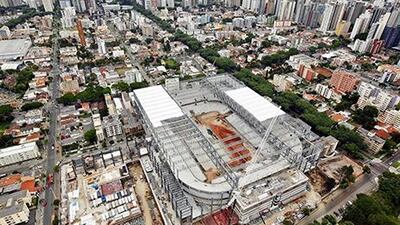 Some stadiums in Brazil are near completion while others are not. Gernot Hensel / EPA