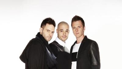 5ive could be at the racetrack. They are in the UAE to perform at Dubai’s Mixtape Rewind night. Courtesy Sundance Events