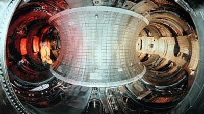 The Tokamak Fusion Test Reactor set the world record for fusion power in 1994 by generating 10.7 million watts for about one second.