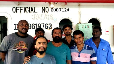 The crew of the MV Azraqmoiah were stuck at sea for two years. Courtesy: Ayyappan Swaminathan