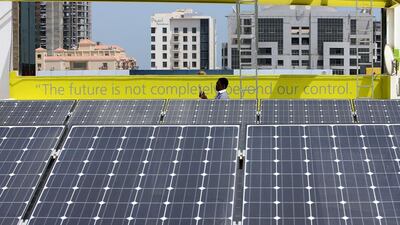 Dubai wants to produce 5 per cent of its power from solar by 2020. Pawan Singh / The National