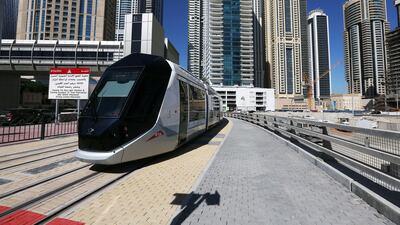 Dubai Tram began operations on November 11, 2014. Pawan Singh / The National