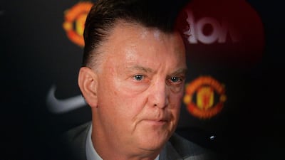 Louis van Gaal will lead Manchester United in his first match as manager on Wednesday against LA Galaxy of Major League Soccer. Peter Powell / EPA
