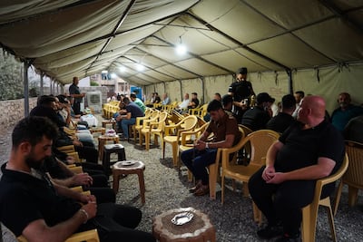 The funeral of Maryam Moatasem, who died in the wedding hall fire in Qaraqosh, Iraq. Ismael Adnan for The National