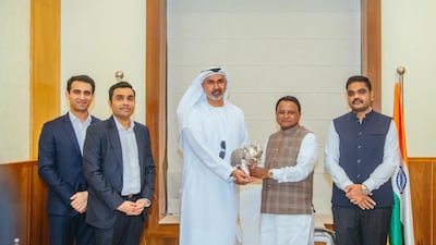 IHC chief executive and managing director Syed Basar Shueb with Adani Group and Odisha state government officials. Photo: Adani Group