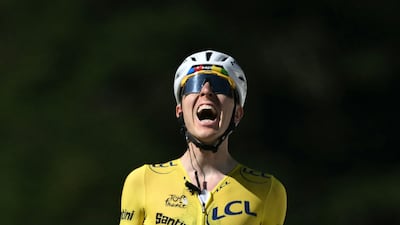 Tadej Pogacar sealed his fifth Tour de France title in July. AFP