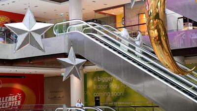 Decorations at Galleria Mall, Abu Dhabi. Khushnum Bhandari / The National