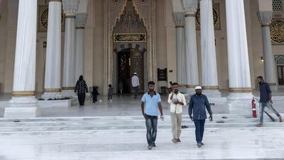 Outside, the building has domes, minarets and columns designed to reflect a unique Islamic architectural style.