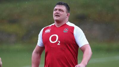 David Wilson trains with England at Pennyhill Park on February 18, 2014. David Rogers / Getty Images