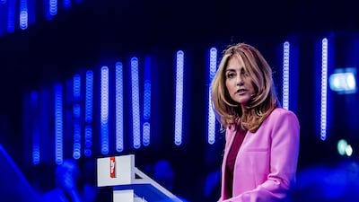 Dilan Yesilgoz-Zegerius launched her election campaign at a VVD party congress in Rotterdam. EPA