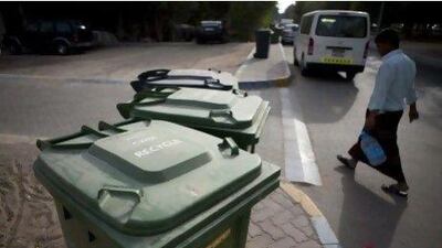 The recycling responsibilities in Abu Dhabi are divided up on opposing sides of Airport road, and are handled by two separate waste management Abu Dhabi authorities. (Silvia Razgova / The National)