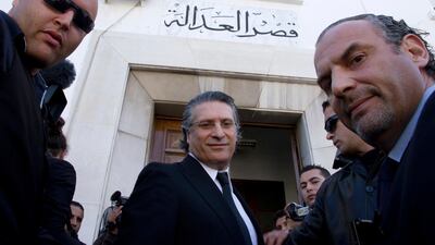 Nabil Karoui, pictured in April 2012, was arrested in August on tax evasion and money laundering charges. AP