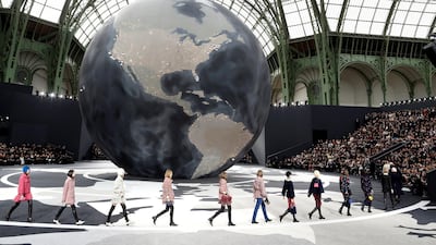 Only the world was enough for the Chanel autumn / winter 2013 women's ready-to-wear fashion show. Reuters
