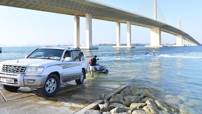 The new slipway at Hudayriat Island. Courtesy Abu Dhabi Municipality