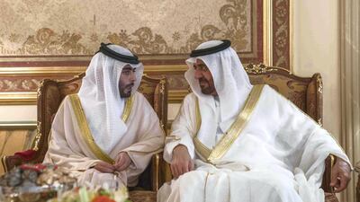 After the prayers, the Ruler of Sharjah and the Crown Prince accepted Eid greetings from the worshippers. Wam