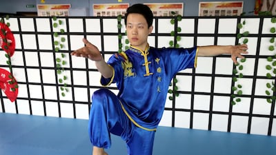 Coach Jaimi Woang during a tai chi session. Chris Whiteoak / The National