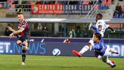 =8) Marko Arnautovic (Bologna) 14 goals in 33 games. EPA