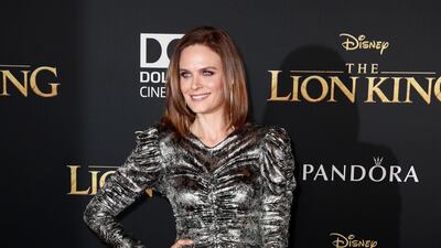 Emily Deschanel arrives for the world premiere of Disney's 'The Lion King' at the Dolby Theatre on July 9, 2019. EPA