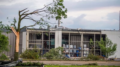 'In the course of a thunderstorm, a whirlwind on Friday afternoon cut a swath of devastation from west to east through the middle of Paderborn towards the eastern parts of the city,' police said. AP Photo