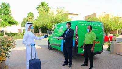 Marhaba and Dubz offer bag disinfection services to kill germs and provide protection from microbes for up to 72 hours. Courtesy Marhaba / Dubz