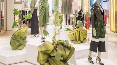 The Robinsons department store features eye-catching vertical gardens. Courtesy Robinsons