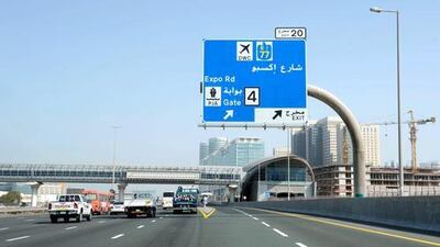 Roads are being extended to and from the Expo site in Dubai to improve access to the exhibition in 2020. Courtesy: Dubai Media Office