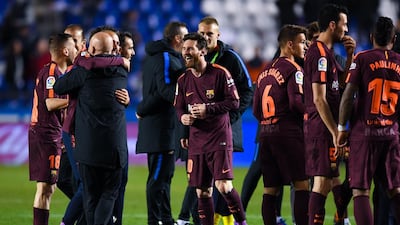 Lionel Messi and his Barcelona teammates had an excellent season despite not reaching the Champions League semi-finals. David Ramos / Getty Images