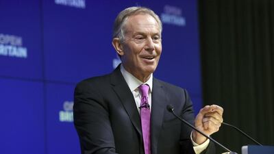 There is a prodigious energy to Tony Blair that only seems to defy time. AP Photo