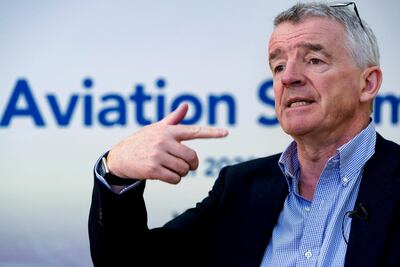 Ryanair chief executive Michael O'Leary said there is still 'a lot of uncertainty' ahead. AFP