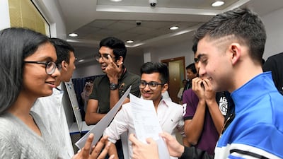 Adiba Ejaz (left), from Gems Modern Academy, scored maximum points in the IB diploma. Courtesy Gems Education