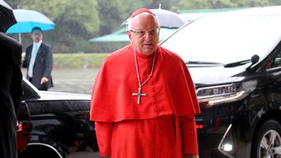 The Vatican's Cardinal Francesco Monterisi arrives at the Imperial Palace to attend the proclamation ceremony of Japan's Emperor Naruhito on October 22, 2019 in Tokyo, Japan. Getty Images