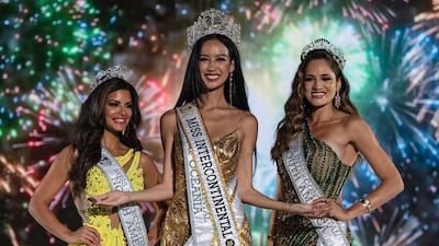 Le Nguyen Bao Ngoc of Vietnam is named Miss Intercontinental 2022, with first runner-up Mariela Pepin (Puerto Rico) and second runner-up Cecilia Almeida (Brazil). All photos: Instagram / @missintercontinentalofficial