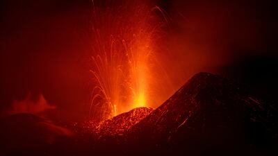 Lava rises from the volcano of Mount Etna, in Italy. Reuters