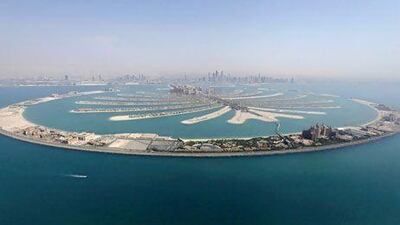 Dubai's Palm Jumeirah, home to hotels and residences, remains one of the most famous megaprojects in the region, if not the world. Jumana El Heloueh / Reuters