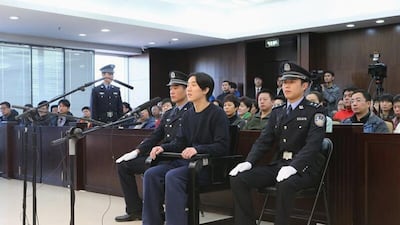 Jaycee Chan, the son of kung fu movie star Jackie Chan, was jailed for six months in China on Friday on a drugs charge, the latest celebrity felled by the Chinese government’s aggressive anti-narcotics campaign. Beijing Dongcheng People’s Court / Handout via Reuters
