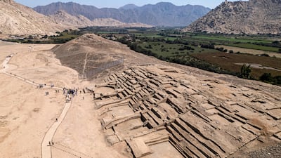 The citadel of Penico in the province of Huaura, Lima Department, Peru. AFP