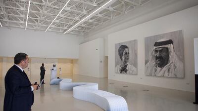 Qatar- Doha - May 26- 2011: People visit Mathaf, the Arab Museum of Modern Art. ( Jaime Puebla - The National Newspaper )