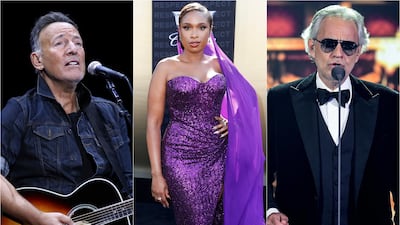 Bruce Springsteen, Jennifer Hudson and Andrea Bocelli are among the stars to perform at New York City's 'Homecoming Concert' on Saturday.
