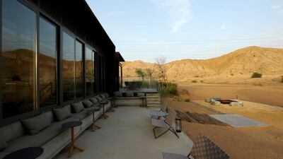 'Al Faya Lodge has an urbanity to it, which is cinematic,' says Jonathan Ashmore, the founder and director of Anarchitect. Satish Kumar / The National