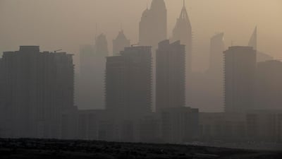 Hazy conditions are on the forecast. Pictured, Dubai. Antonie Robertson / The National