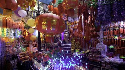 The confidence in using yuan-denominated banking accounts in the UAE has accelerated as trade flows with the world's biggest exporter grow. Above, South Sea Creation shop at Dragon Mart in Dubai. Jaime Puebla / The National