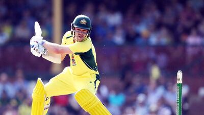 Australian batsman Travis Head bats to New Zealand paceman Lachie Ferguson during the first game of the One Day International Cricket series between Australia and New Zealand in Sydney on December 4, 2016. Andrew Murray / AFP