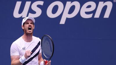 Andy Murray during his epic comeback. AFP