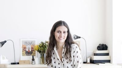 Christa Moreau, the owner of Scent Corner, an online business that offers scented products sourced from around the world. Reem Mohammed / The National