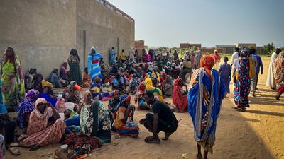 Sudanese refugees gather as Doctors Without Borders teams assist the war wounded at a hospital in Chad. Reuters