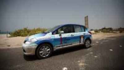 A car from One Rent Car carrying an advertisement seeking more clients to add to its stable of 92 branded cars.