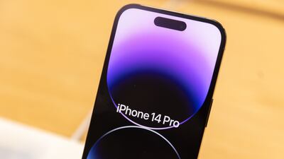 The Apple iPhone 14 Pro and Pro Max are the highest spec phones Apple sells at present. The Pro Max has a bigger screen. Bloomberg