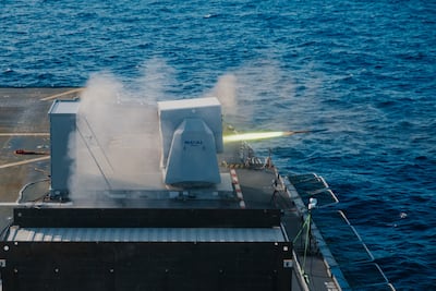 The Rampart air defence system fires a rocket. Photo: Naval Group
