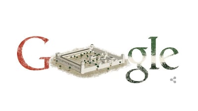 Clicking on the doodle took visitors to the results page for a search for 'United Arab Emirates National Day'.