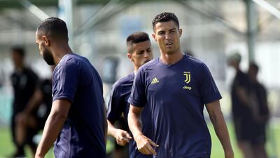 Ronaldo during training. Reuters